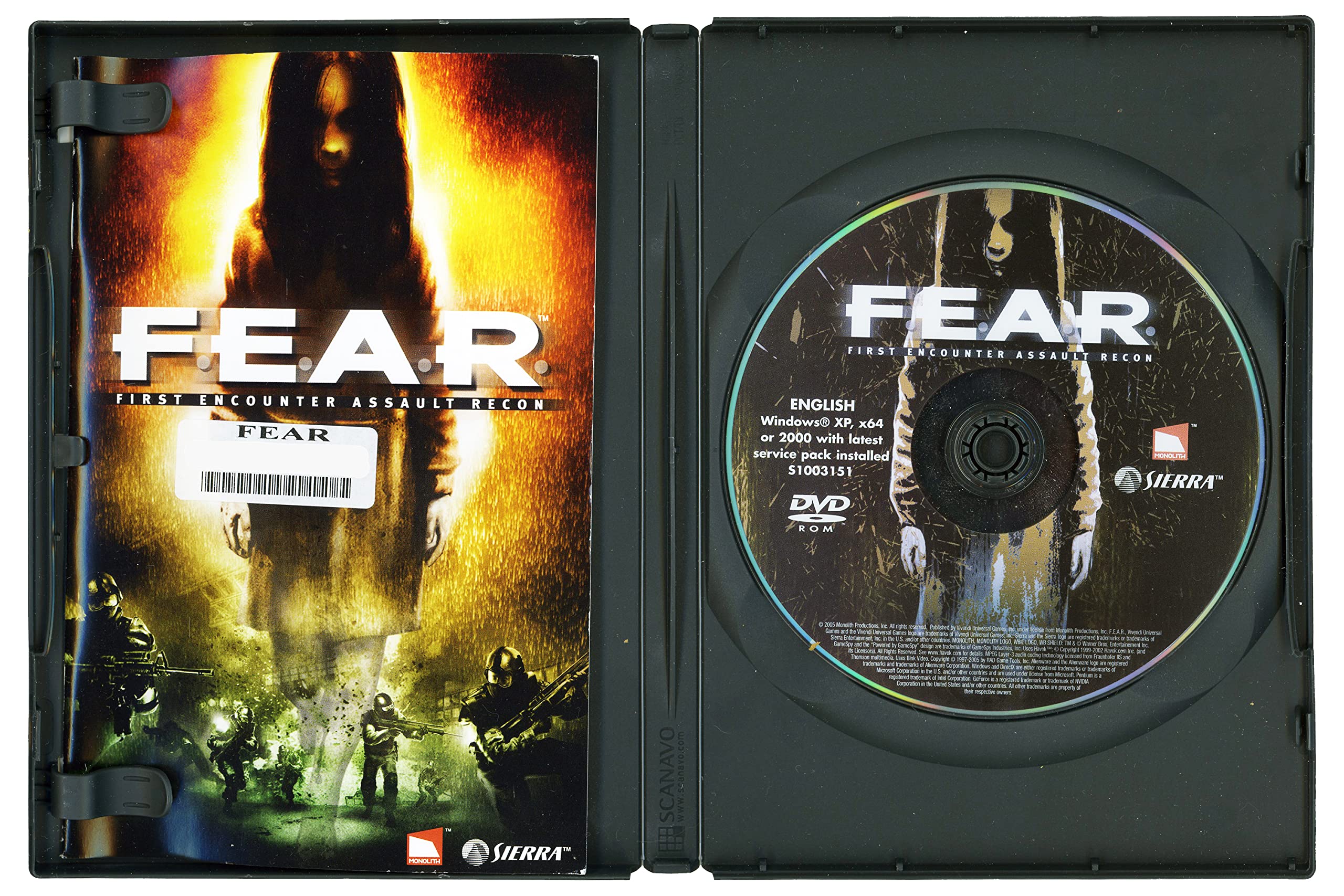 Amazon.com: F.E.A.R.: First Encounter Assault Recon - PC : Video Games
